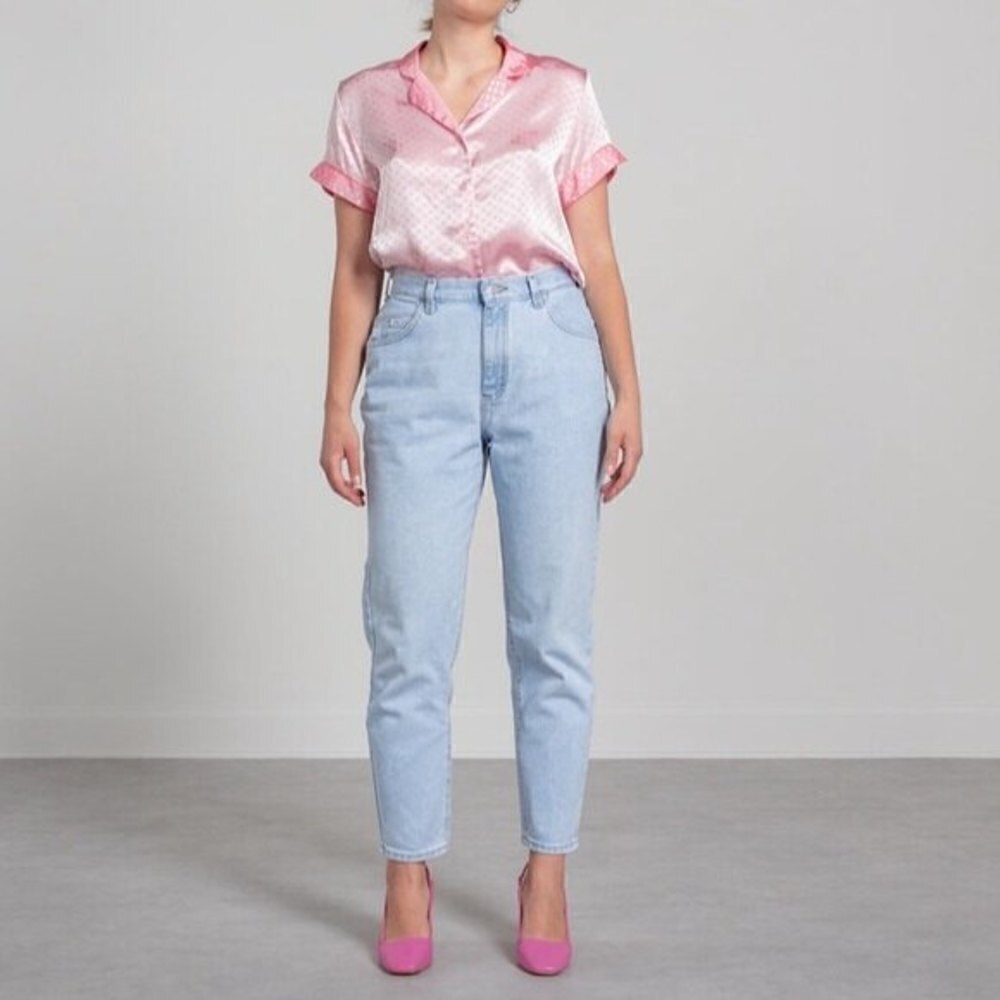 Vintage 80s Lee Jeans Mom Jeans Light Wash 10 Petite